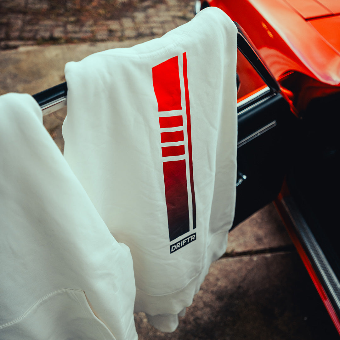 Racer Red DRIFTR Streep Wit Hoodie