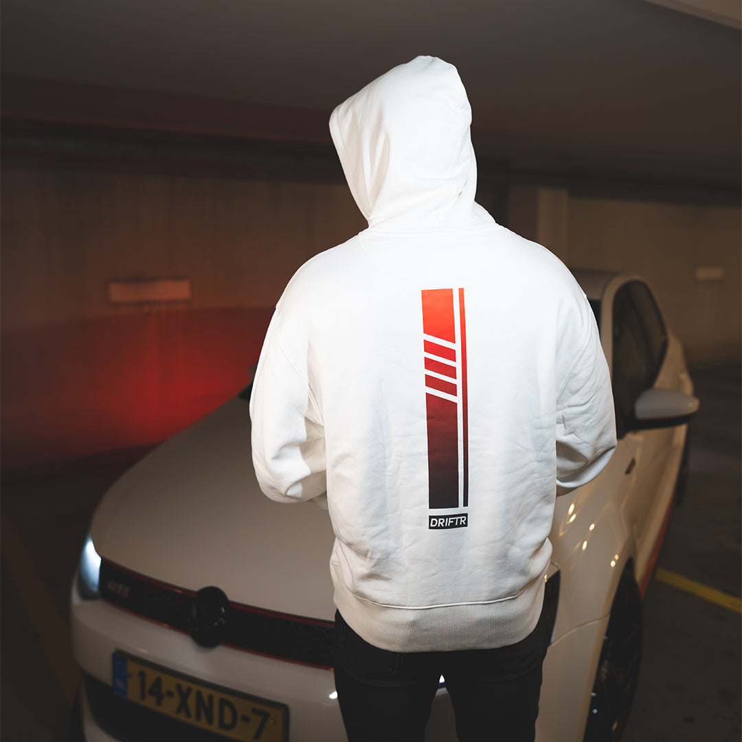 Racer Red DRIFTR Streep Wit Hoodie