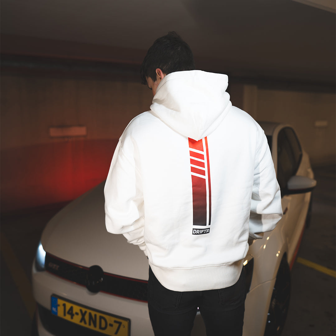 Racer Red DRIFTR Streep Wit Hoodie