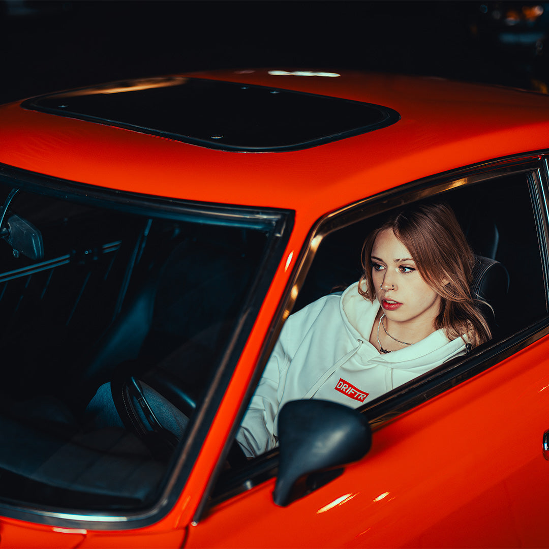 Racer Red DRIFTR Streep Wit Hoodie
