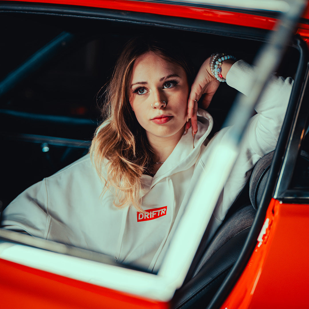 Racer Red DRIFTR Streep Wit Hoodie