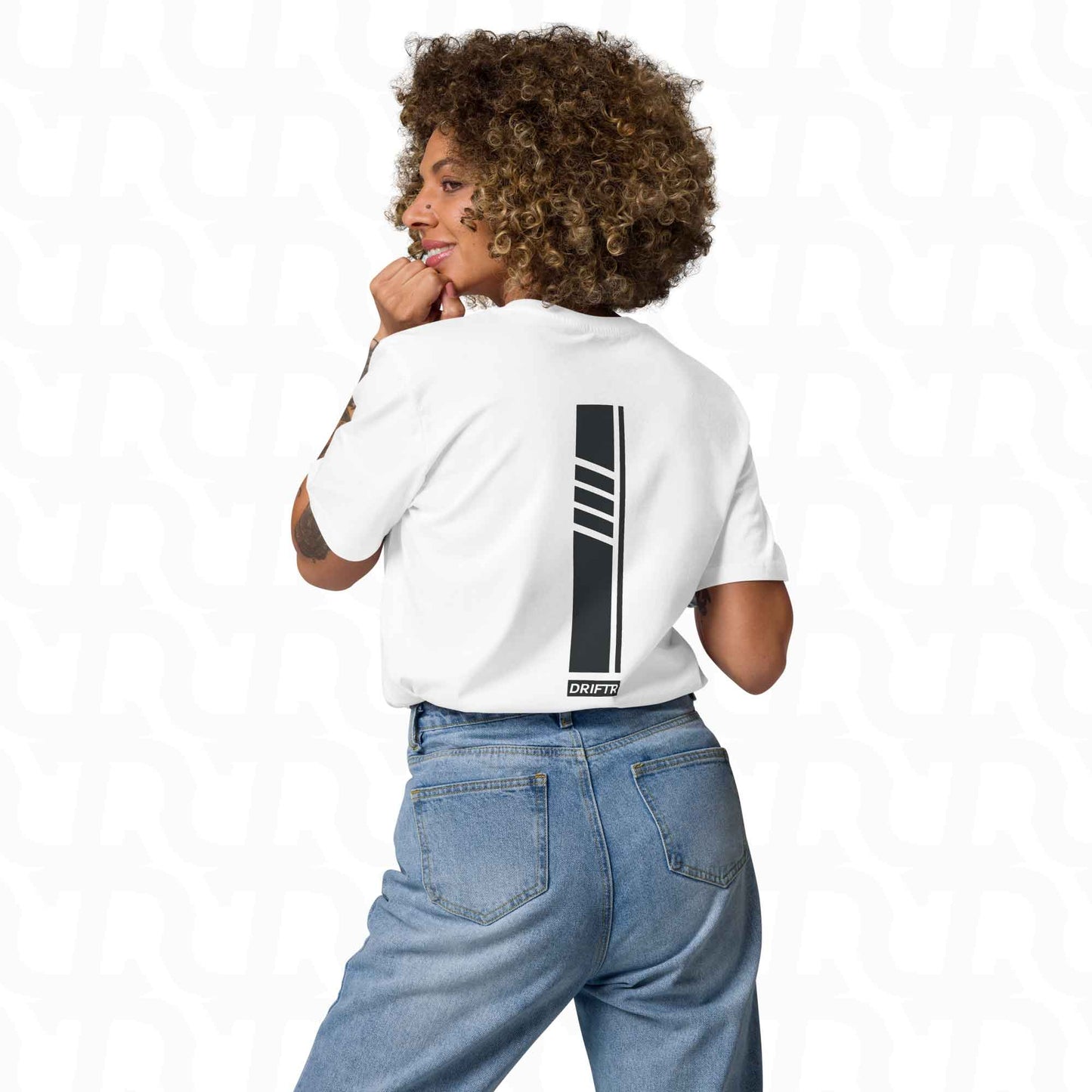 Carbon Black DRIFTR Streep Tee-sport