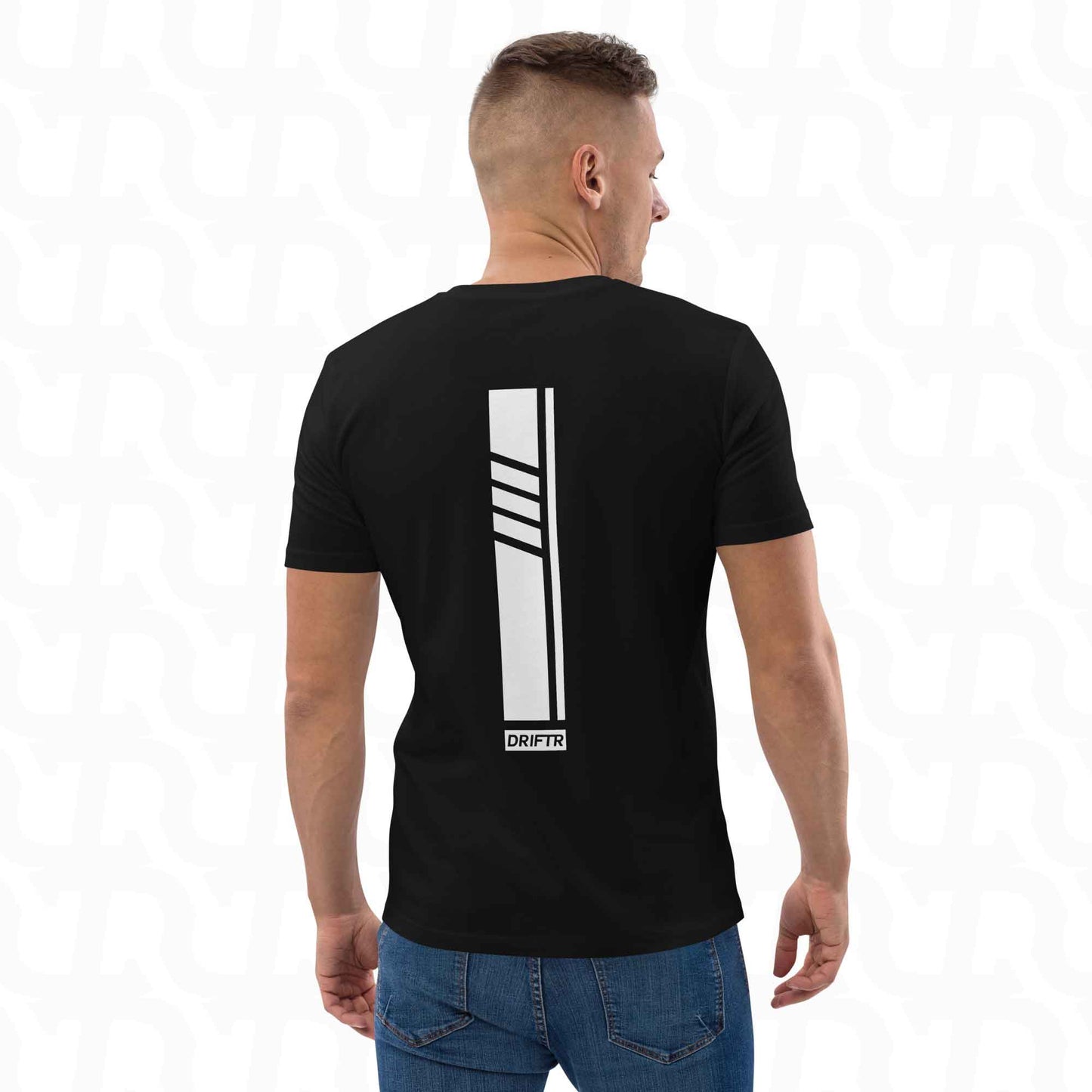 Dynamic White DRIFTR Streep Tee-sport