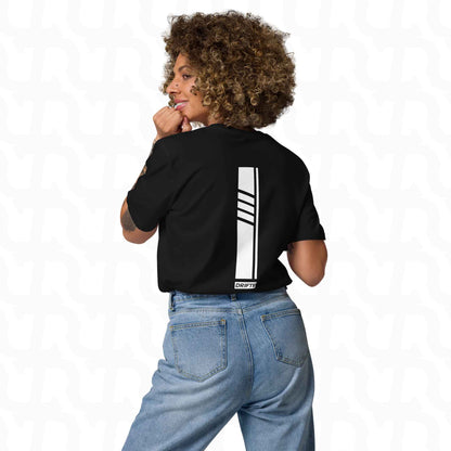 Dynamic White DRIFTR Streep Tee-sport
