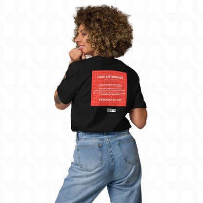 Racer Red Tee-sport Zwart