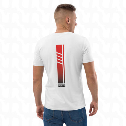 Racer Red DRIFTR Streep Wit Tee-sport